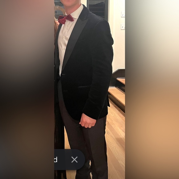 The Black Tux black corduroy tuxedo jacket - Picture 2 of 2